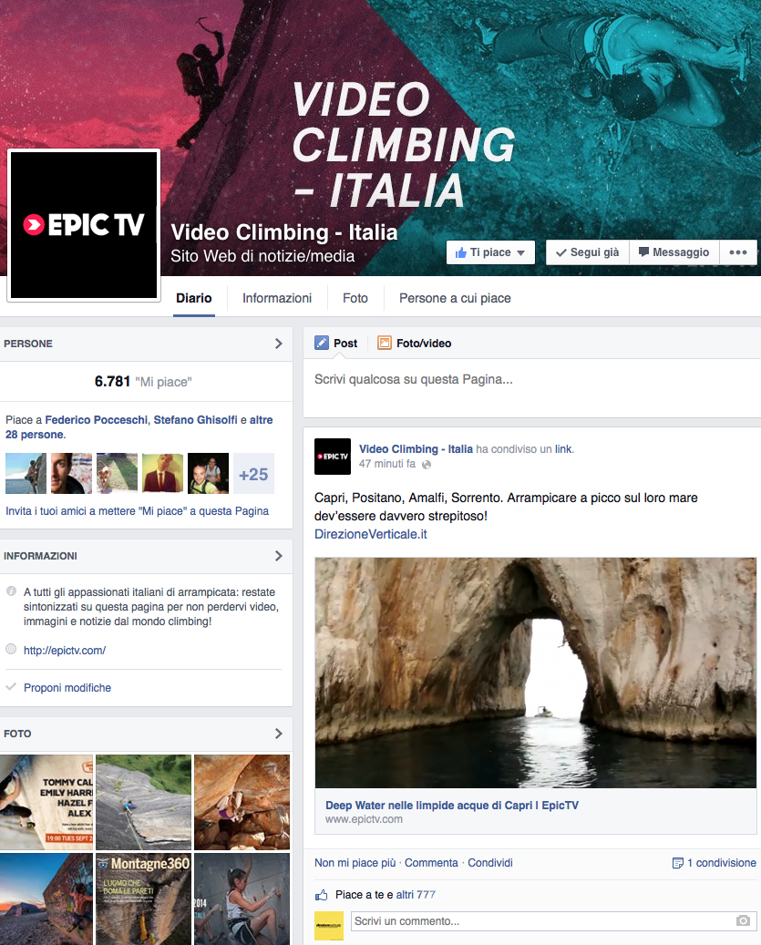 video climbing italia campania CAPRI